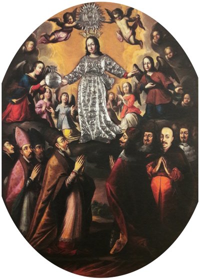 Adoration of the Name of Jesus by Krzysztof Fokelski